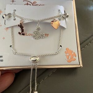 Disney silver plated adjustable bracelet